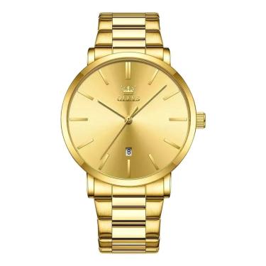 Imagem de Relógio Masculino Olevs 2896 Quartz Luxo Ouro Á Prova d Água