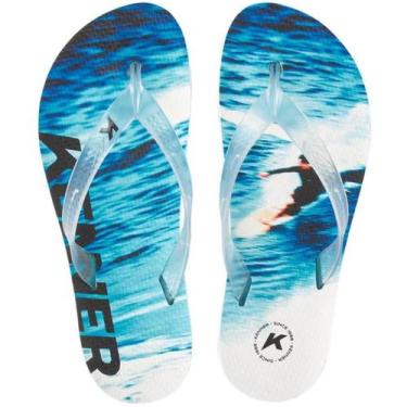 Imagem de Chinelo Kenner Summer Surf Masculino - Azul e Branco, 40