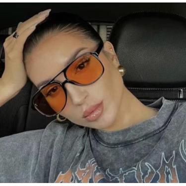 Imagem de Óculos De Sol Feminino Lente Retro Clara Aviador Gringa Moda - Envelop