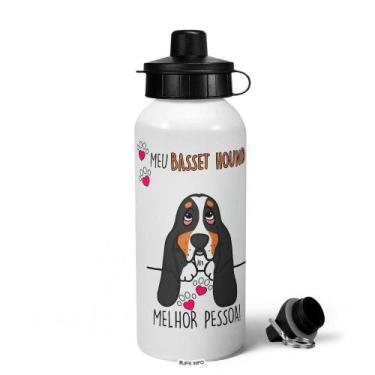 Imagem de Garrafa Squeeze MQ Dog - Meu Basset Hound, melhor pessoa! M2 - JPS INF
