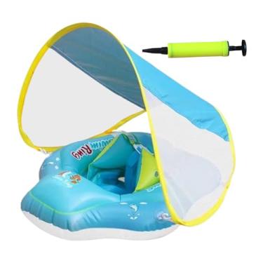 Imagem de Flutuador De Natação Para Bebés - Flutuadores Com Alça De Segurança Ajustável,Assento de Segurança Brinquedo Inflável Antiderrapante para Bebé 3 a 36 Meses Crianças Água Praia Verão