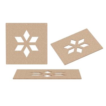 Imagem de Superfície de fibra de feltro placa de fibra de poliéster de alta densidade 30,5 x 30,5 cm painel divisor de sala de pendurar divisória de sala de decoração de casa (12 peças) (camelo)