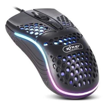 Imagem de Mouse Gamer Usb Ultra Leve Colmeia 1000Dpi Preto - KNUP