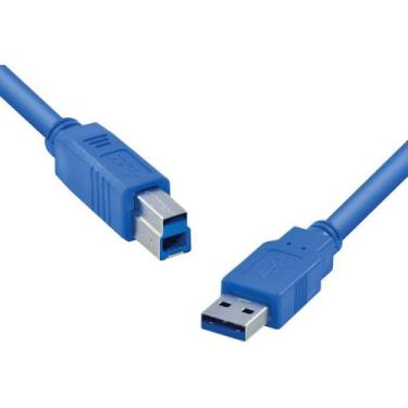Imagem de Cabo Usb A B Versão 3.0 Para Impressora Scanner 1,80m C-318 DEX