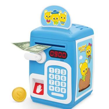 Imagem de Mini Cofre Eletrônico Digital Senha Automático Notas Moedas - Yeet