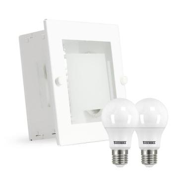 Imagem de Luminária De Embutir Taschibra Led Tr01 Branca Bivolt 6500K