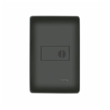 Imagem de Cigarra Fame Habitat Black De Embutir Com Placa 4x2 Preta