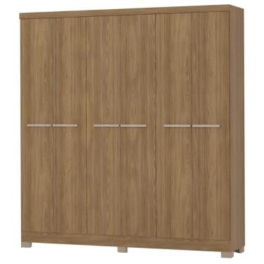 Imagem de Guarda Roupa Casal 6 Portas 217x202 Cm E530 Kappesberg Nogueira