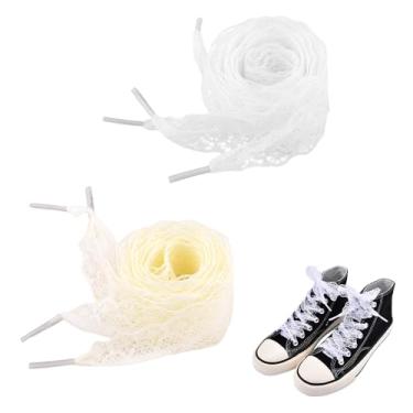 Imagem de yaozeio Cadarços de sapato de renda para tênis feminino de renda plana cadarços para mulheres barco tênis transparente cadarços de tecido de substituição cadarços de fita plana transparente para 2