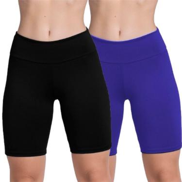 Imagem de KIT 2 Bermudinha Fitness Suplex Serra e Mar Roupa Para Academia Treino Moda Feminina-Feminino