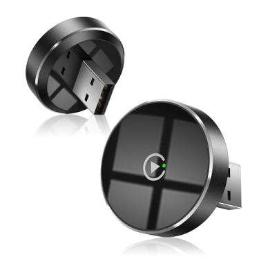 Imagem de dralud Adaptador CarPlay sem fio 2025 para iPhone, converte dongle CarPlay com fio de fábrica para carros de 2016 e iOS 10+, Plug and Play, sem latência