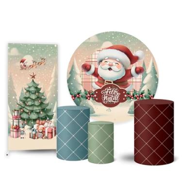 Imagem de Trio Capas Cilindro + Painel Sublimado + Lateral Natal (K2NAT0045)