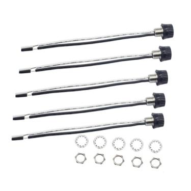 Imagem de MotiveTech Pacote com 5 Interruptores de Botão Liga/desliga, Rosca de 3/8 Pol., Substituição de 1,5 V, 3 a 125 V para Lâmpadas, Ventilador de Teto, Acessórios Ro