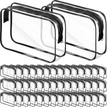 Imagem de Bolsas de maquiagem Reginary Clear PVC impermeáveis 36 peças