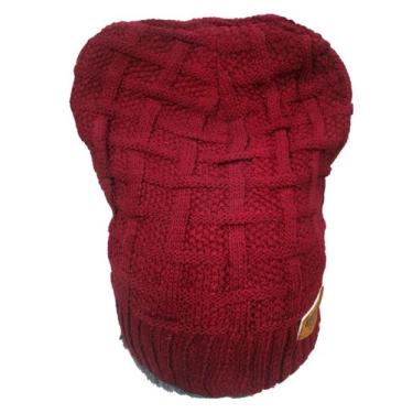 Imagem de Touca Gorro Inverno Unissex lisa Forrado Pelúcia Grosso de Frio - HHW,