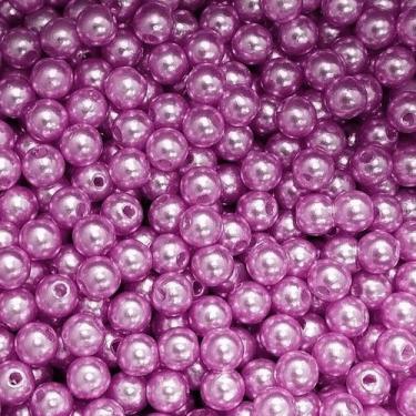 Imagem de PÉROLA DE ABS LISA Nº 06 20G PEROLA 6 MM - LADEIRA BIJUTERIAS, LILÁS S