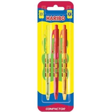 Imagem de ESFEROGRAFICA 07 VIP RETRATIL FINA HARIBO-BL/3 -AZUL - COMPACTOR