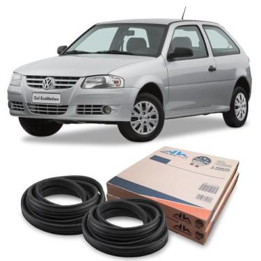 Imagem de Kit Borracha 2 Portas Guarnição Com Aba VW Gol G2 G3 G4 - New Kar