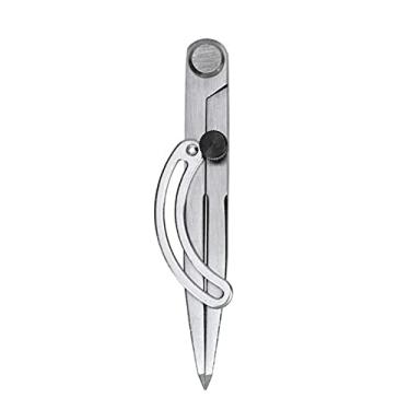 Imagem de Bússola de espaçamento de bússolas ajustável artesanato de couro giratório conjunto de geometria matemática com trava de precisão papelaria durável para ferramentas de medição de estudantes escolares