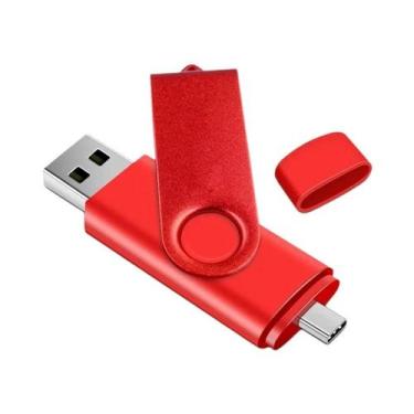 Imagem de Pen Drive USB OTG Tipo C De Metal Com 128GB, 4GB, 8GB, 32GB E 64GB De 