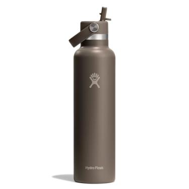 Imagem de Hydro Flask Garrafa de água - aço inoxidável isolado - tampa de palha, não derrama, à prova de vazamento em maçarico de 680 g
