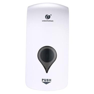 Imagem de Phefop Distribuidor de Sabonetes Líquidos de 1000 Ml, Sabonetes Manuais Montados na Parede Com Janela Transparente, Branca, ótima para Gel de Chuveiro, Shampoo Líquido, Sabonetes (WHITE)