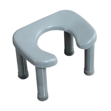 Imagem de Ｂｅｓｇａ Banco de Banheiro, Degrau de Banheiro, Apoio para Os Pés Resistente, Conveniente, Antiderrapante, Portátil, para Crianças E Adultos, Fácil Armazenamen, Gray L, Tamanho real