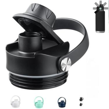 Imagem de Tampa para garrafas Yeti Rambler 26 36 46 1,8 g, tampa de rosca com alça flexível, tampas de chug para copo Yeti Kids Jr 12 510.3 g, tampa à prova de vazamento, acessórios de substituição para garrafa