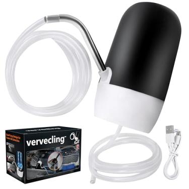 Imagem de vervecling Extrator de bomba de óleo, bomba de troca de óleo elétrica autoalimentada atualizada, sem necessidade de carro, bomba de transferência de óleo do motor, bomba de transferência de fluido