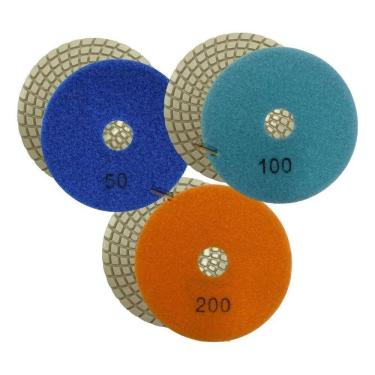 Imagem de 2X Kit Acabamento Porcelanato Granito Com 3 Lixas G 50 100 2