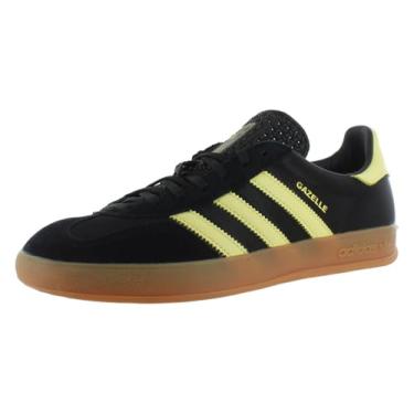 Imagem de adidas Tênis masculino Gazelle Indoor, Core Black/Quase Yellow/Gum, 45
