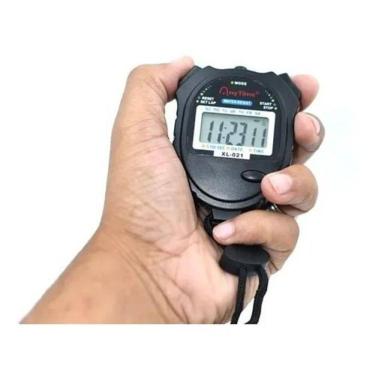 Imagem de 2X Cronômetro De Mão Digital Alarme Hora Corrida Natação