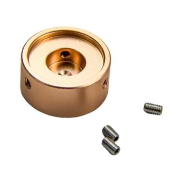 Imagem de oshhni Tampa do botão do pedal de guitarra, tampa pedal, pedal, prego pé para pedais de efeito de guitarra, Ouro