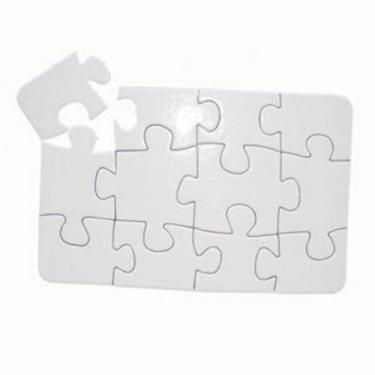 Imagem de 10 Quebra Cabeças 09x14 Cm Quadrado-12 Peças P/ Sublimação - Premium