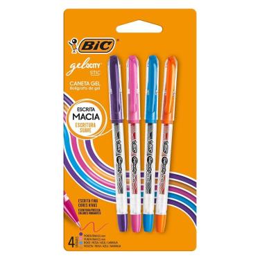 Imagem de Caneta gel Gelocity Stic 0.5mm com 4 unidades - Bic