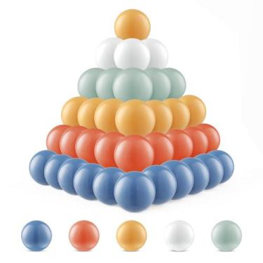 Imagem de Brinquedo de plástico Ball Pit Balls Kids Crush Proof 100 com bolsa de