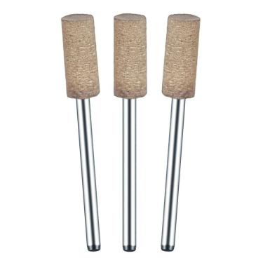 Imagem de Kit 3 Ponta Montada 6Mm Couro Haste 3Mm Para Micro Retíficas