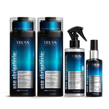 Imagem de Combo Truss Uso Obrigatório Cronograma Capilar 4 itens