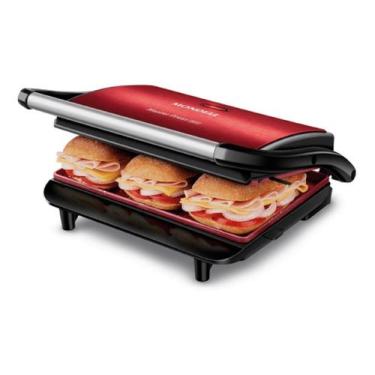 Imagem de Press Grill Master Press 1000w Pg-01-rc Vermelho Mondial, 220V