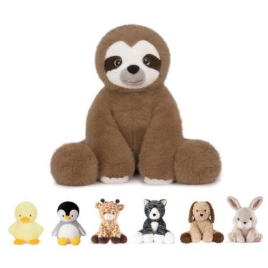 Imagem de Bicho de pelúcia Weighted Sloth Niuniu Daddy 1,5 kg para crianças