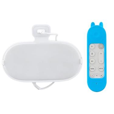 Imagem de STORAGBT Suporte de parede para Google TV Streamer 4K com gerenciamento de cabos ocultos e sem adesivo de perfuração - instalação sem danos, inclui capa de suporte remoto brilhante