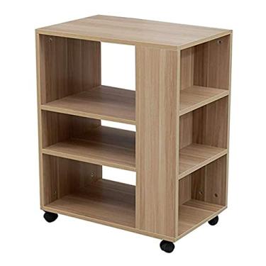 Imagem de URGDWEKJY Suporte para impressora de madeira, suporte de impressora, copiadora, mesa de armazenamento, máquina de fax, escritório, gerenciamento de estação, suporte de impressora