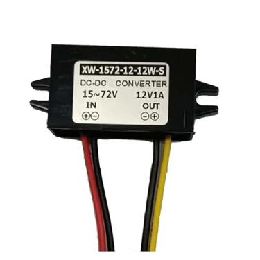 Imagem de DC 15V-72V para 12V 1-1.5A 12W DC Adaptador de saída de tensão descendente conversor de energia do carro transformador regulador (15V-72V para 12V 1A)