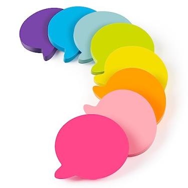 Imagem de Bubble Sticky Notes 7,6 x 7,6 cm, 8 blocos, super fofo, cor brilhante, adesivo forte para presente, remoção limpa, 82 folhas/bloco