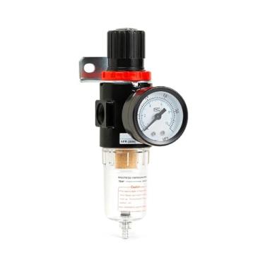 Imagem de 1 peça AFR2000 1/4 filtros pneumáticos para compressor de ar umidade óleo separador de água regulador de pressão (AFR2000 e 4 mm, filtro de fibra)