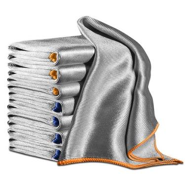 Imagem de Pano de limpeza Airlab Streak Free Microfiber 12x16cm Pacote com 8