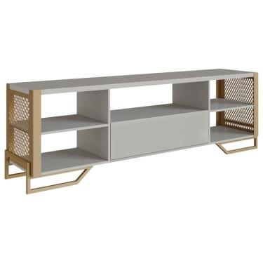 Imagem de Rack Industrial 180 Cm Gaveta E Tela Em Metal 1017 PP