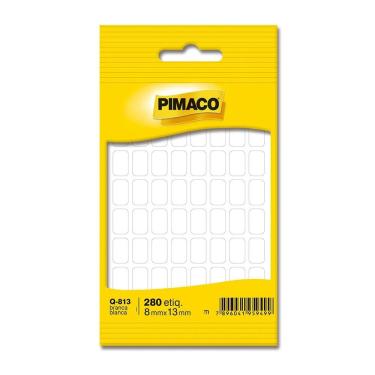 Imagem de Etiqueta adesiva Q-813 retangular branca - Pimaco