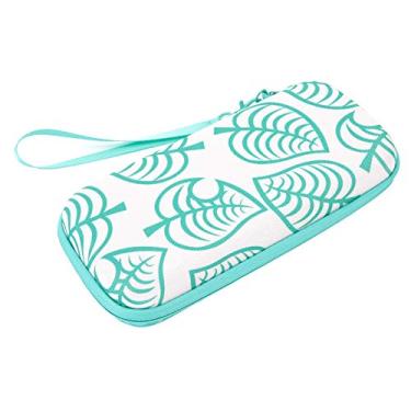 Imagem de Cryfokt Bolsa de Armazenamento para Console de Jogos Animal Crossing Com Estrutura Elástica Resistente a Impactos e Função Anti-queda à Prova de Poeira, Verde + Branco, Adequada para Jogadores Em