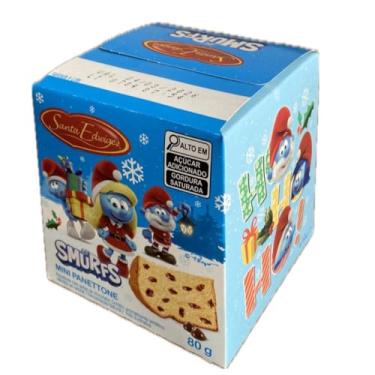 Imagem de Mini panettone com gotas de chocolate Smurfs 80g